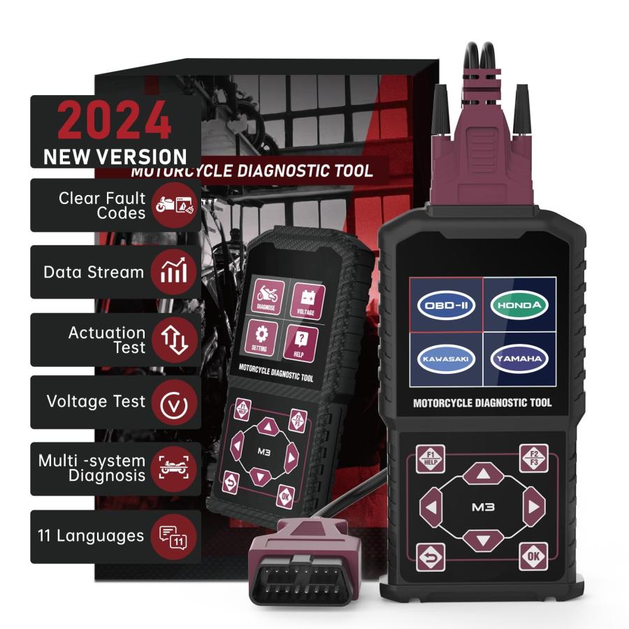 並行輸入品】 オートバイ診断ツール OBD2 オートバイ故障コード