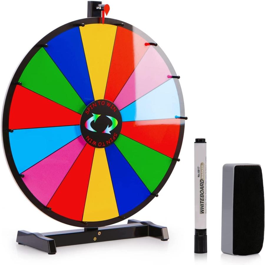 【最安値】Wheel of Fortune 18'' Color Wheel of Fortune - Durable & Flexible Prize Wheel