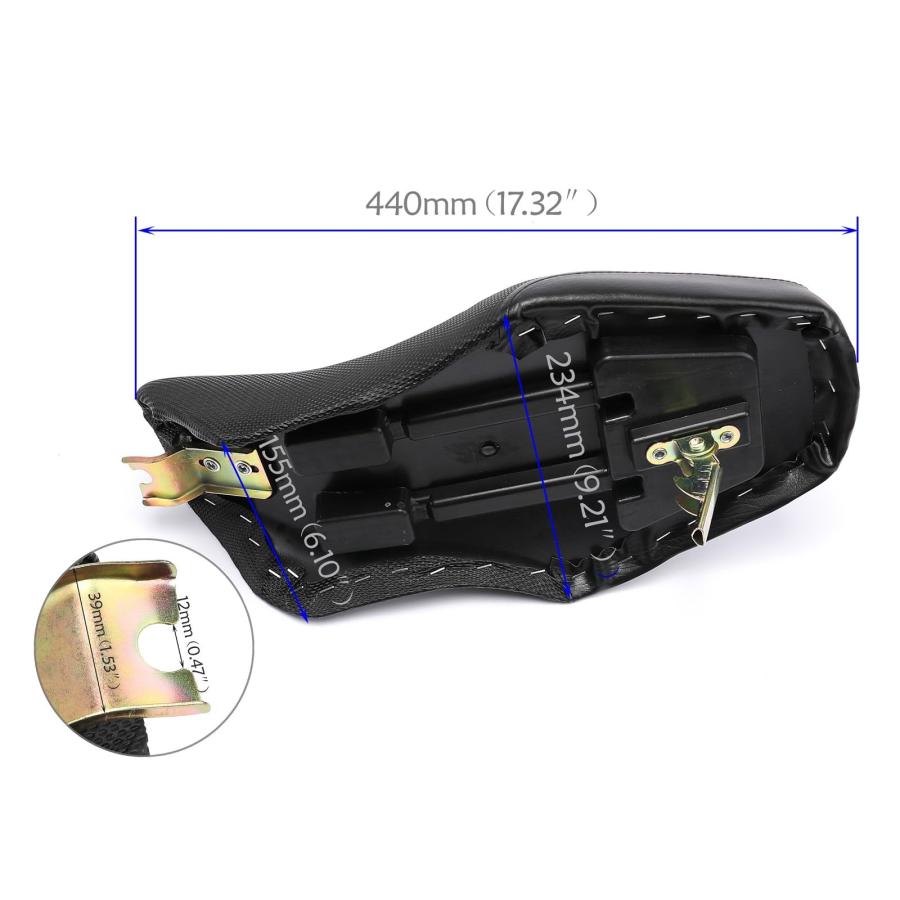 【並行輸入品】 】 ICONSPORTSS ATV Quad Seat, Black Foam Seat for 50cc/70cc/90cc/11 |  | 03