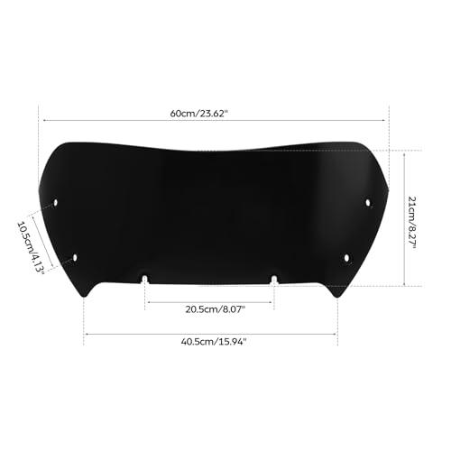 【並行輸入品】 】 XFMT Motorcycle 8'' Windshield Fit For HARLEY CVO Road Glide FLTの画像