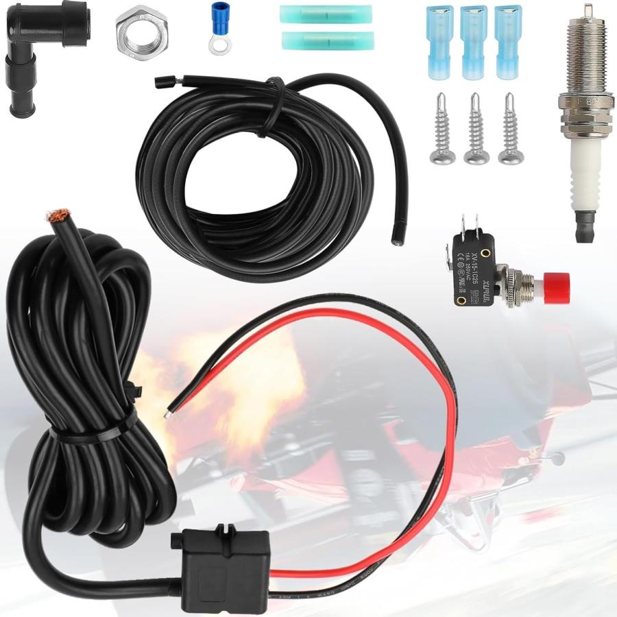 並行輸入品】 】 Single Exhaust Flame thrower Kit, Kit for Car Suit