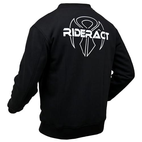 【並行輸入品】 Motorcycle Sweatshirt Black Mens Riding Fleece Shirt Kevlar Line_7