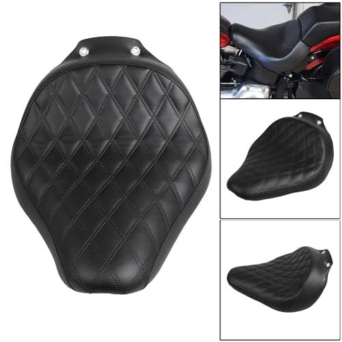 【並行輸入品】 】 BID4ZE Black Front Driver Solo Seat Saddle For Harley Fat Boy FL_7