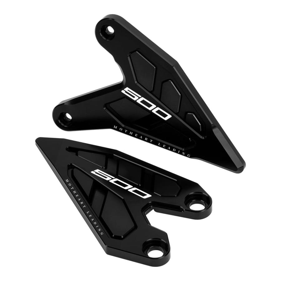 並行輸入品】 】 MotHeart Motorcycle Foot Pegs with Heel Guard For