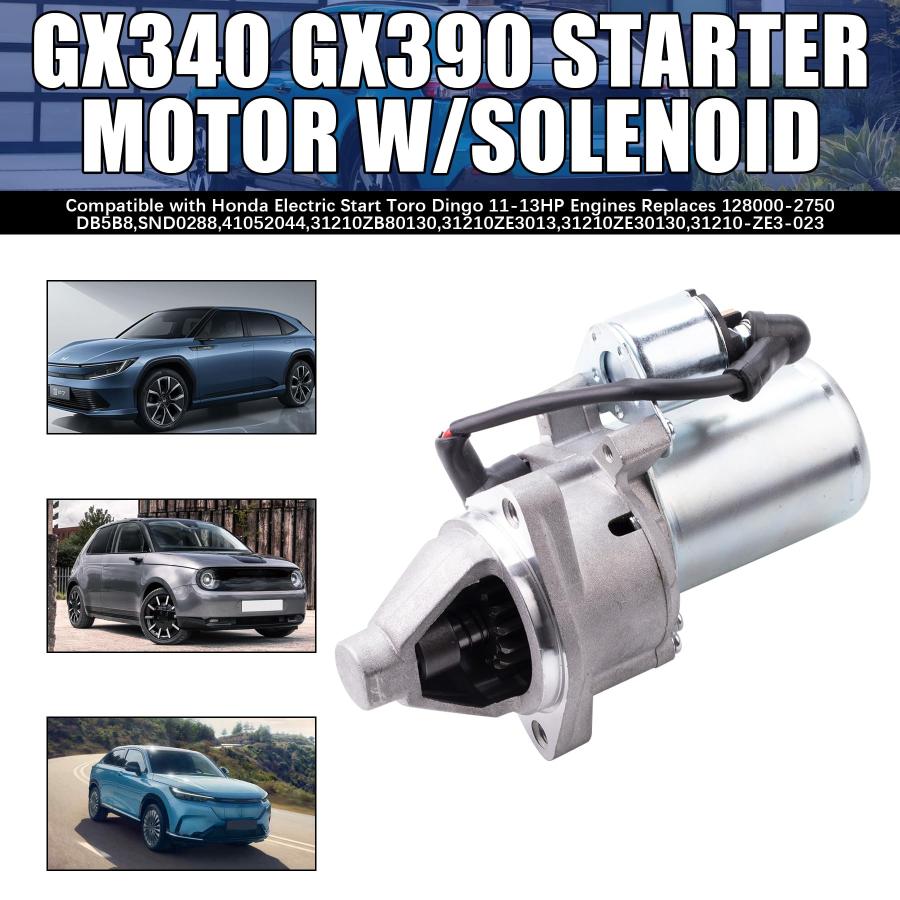 【並行輸入品】 GX340 GX390 スターターモーター ソレノイド付き ホンダ エレクトリック スタート トロディンゴ 11 13HP エ_9