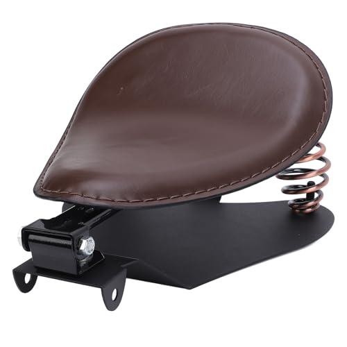 並行輸入品】 】 Motorcycle Solo Seat, Leather Custom Spring Brac