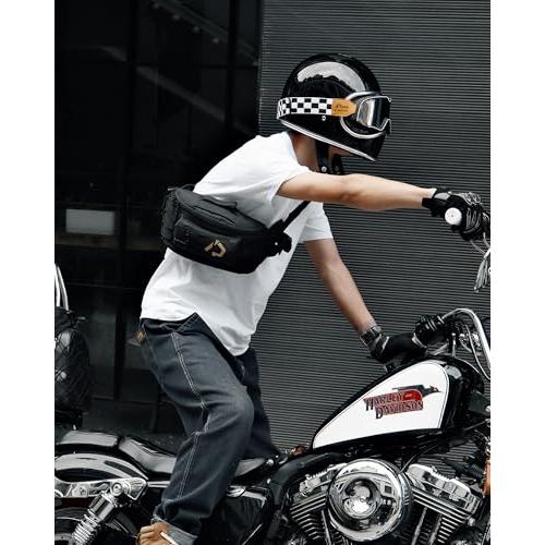 新品、正規品❣　Bonnyzime PACK 並行輸入品】 】 RIDEIRON Fanny Pack, Motorcycle Waist Bag