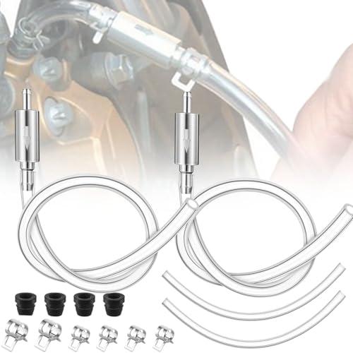 【並行輸入品】 】 Brake Bleeder Hose Set of 2， 2025 Upgrade Motorcycle Brake Bleed_1