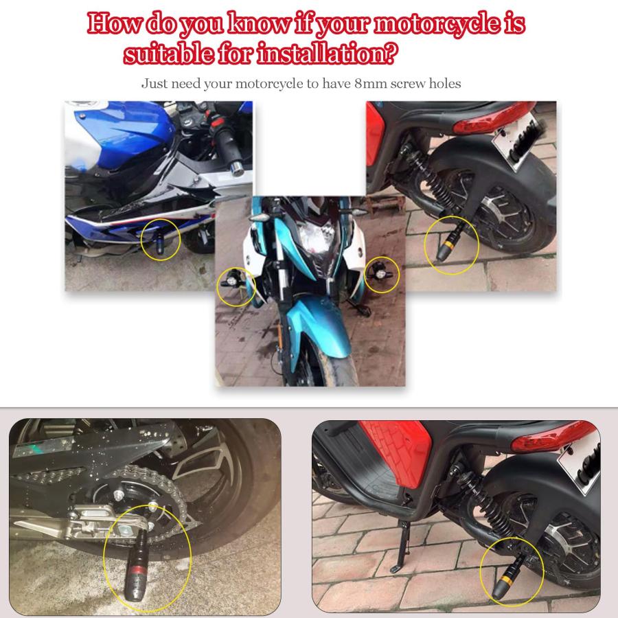 【並行輸入品】 】 PLJSHAX Motorcycle Frame Sliders for Benelli BN 302S BN 300, Aluの画像