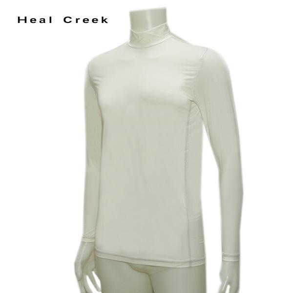 594円 最安値挑戦 訳あり ヒールクリーク Heal Creek メンズ 春夏 吸水速乾 Uvカット 接触冷感 ハイネック インナーシャツ サイズ52 Ll