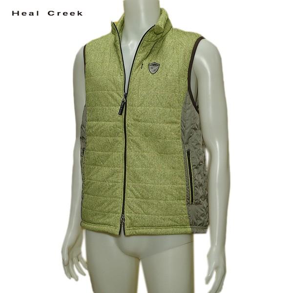 ヒールクリーク Heal Creek メンズ 秋冬 撥水 防風 中わた フルジップ ベスト 21年レディースファッション福袋
