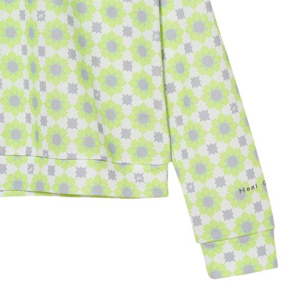 ヒールクリーク Heal Creek レディース 春秋 UVカット 接触冷感 ドライスーティングプリント ハーフジップミドラー_11