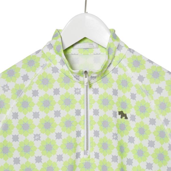 ヒールクリーク Heal Creek レディース 春秋 UVカット 接触冷感 ドライスーティングプリント ハーフジップミドラー_8