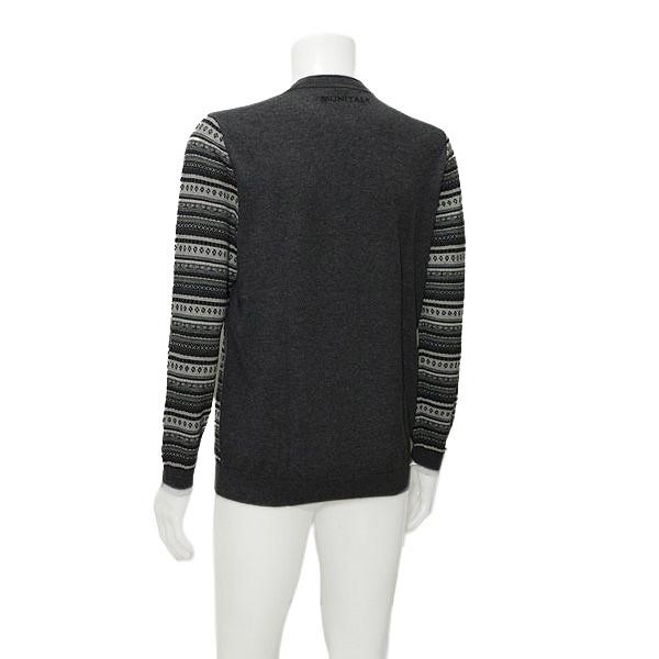 MUNITALP（ムニタルプ） メンズ 秋冬 柄 ウール カシミヤ混 クルー