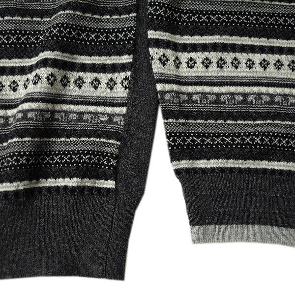 MUNITALP（ムニタルプ） メンズ 秋冬 柄 ウール カシミヤ混 クルー