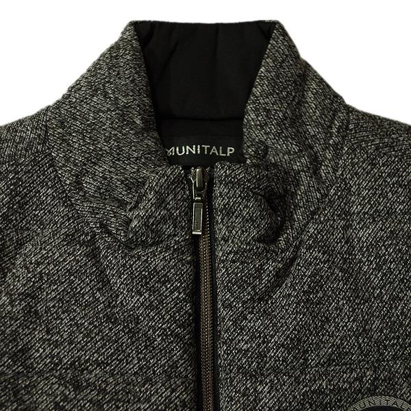 ムニタルプ MUNITALP メンズ 秋冬 防風 柄 ジップアップ 中わたベスト_5