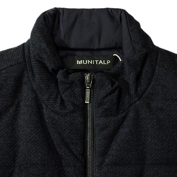 ムニタルプ MUNITALP メンズ 秋冬 防風 柄 ジップアップ 中わたベスト_9