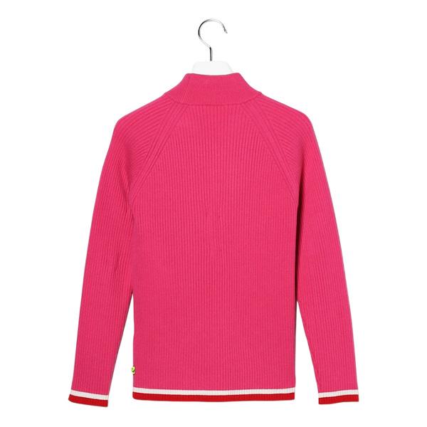 サイズ：42 VIVA HEART ビバハート ニットセーター 総柄 ピンク系