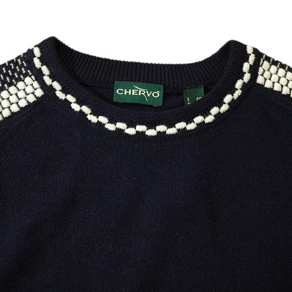 シェルボ CHERVO レディース 秋冬 クルーネックニットセーター