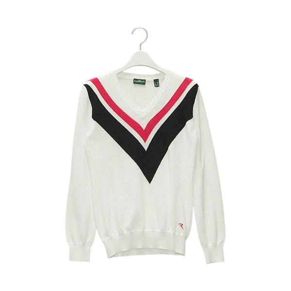 CHERVO（シェルボ） レディース 春秋 コットン Vネックニットセーター