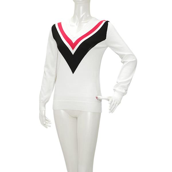 CHERVO（シェルボ） レディース 春秋 コットン Vネックニットセーター