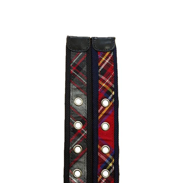 CHERVO（シェルボ） メンズ チェック柄ベルト サイズ52 : DEPOT 044