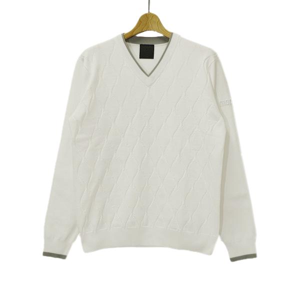 MOCO（モコ） メンズ 秋冬 ウーリーポリエステル Vネックニット