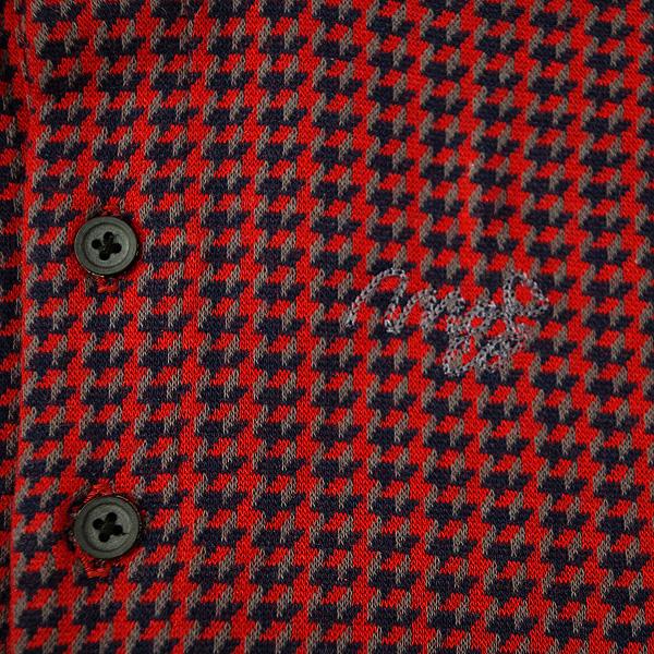 MOCO モコ メンズ 秋冬  高吸収発熱性 静電気防止 インターアクション ジャカード 長袖シャツ