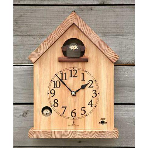 人気沸騰ブラドン 木の時計 バードハウスの時計 無料サンプルOK