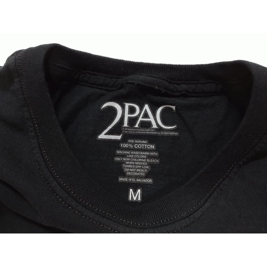 2pac tシャツ カットソー トゥーパック バンドT ロックT メンズ ユニセックス 2パック ラップ HIPHOP TUPAC フォト 黒 Tシャツ 2pac with Police｜depot-select｜05
