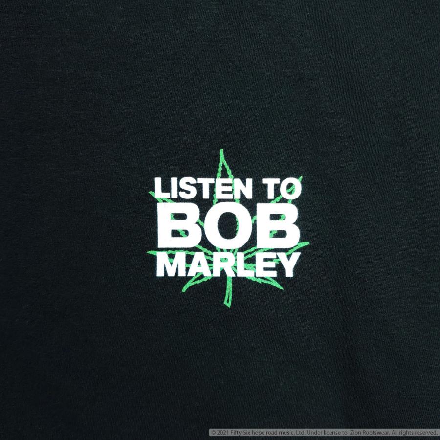 BOB MARLEY ボブマーリー Tシャツ メンズ ユニセックス  アーティストT 半袖 ショートスリーブ プリント カットソー 男女兼用 LISTEN TO BOBMARLEY ST｜depot-select｜02