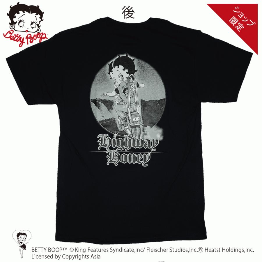 ベティーブープ BETTY BOOP ベティちゃん tシャツ カットソー メンズ レディース ユニセックス 大きいサイズ キャラクターTシャツ   BETTY HIGHWAY HONEY｜depot-select｜04