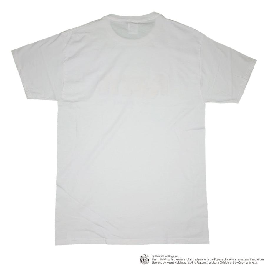 ポパイ POPEYE ロゴ Tシャツ カットソー メンズ レディース ユニセックス 大きいサイズ キャラクターTシャツ POPEYE AMERIKAN MUSCLE 白 ブルー 半袖 ST｜depot-select｜05