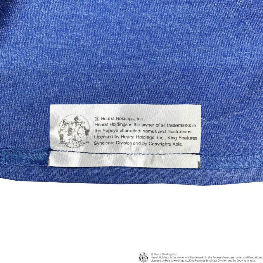 ポパイ POPEYE ロゴ Tシャツ カットソー メンズ レディース ユニセックス 大きいサイズ キャラクターTシャツ POPEYE AMERIKAN MUSCLE 白 ブルー 半袖 ST｜depot-select｜09