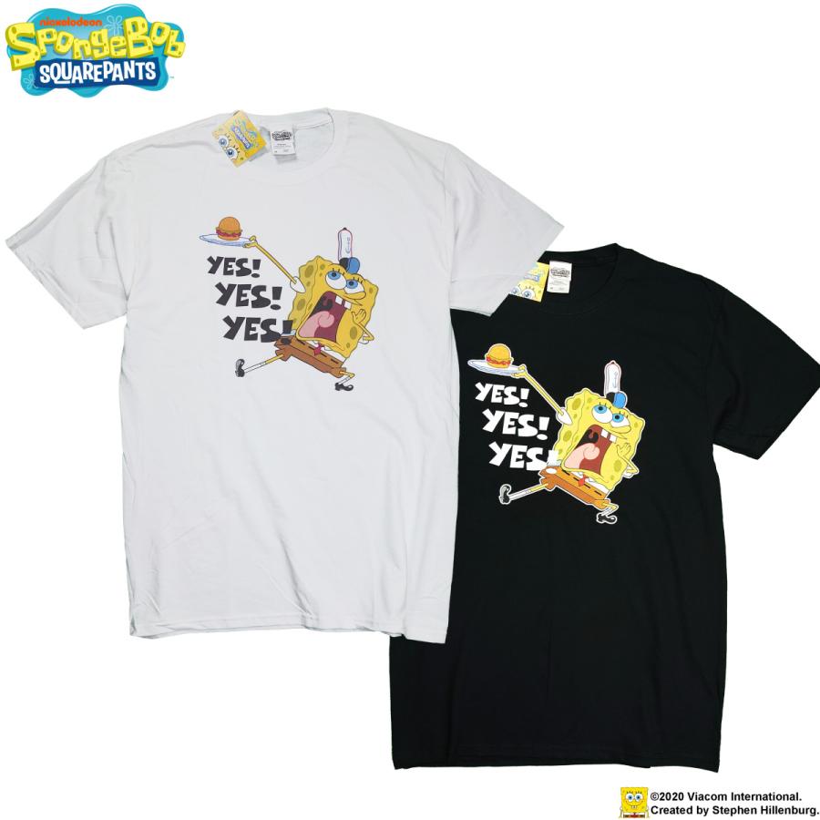 スポンジボブ Tシャツ キャラクター ティシャツ YES YES YES KRABBY PATTIES ST キャラクター メンズ レディース キッズ 大きいサイズ 服｜depot-select