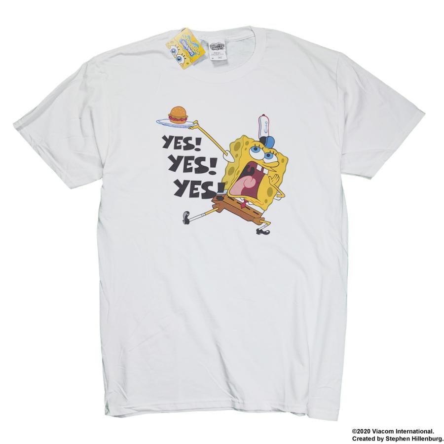 スポンジボブ Tシャツ キャラクター ティシャツ YES YES YES KRABBY PATTIES ST キャラクター メンズ レディース キッズ 大きいサイズ 服｜depot-select｜02