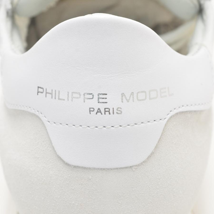 フィリップ モデル　　PHILIPPE MODEL 国内正規品 メンズ レザースニーカー Tropez トロペ  Blanc ブラン ホワイトで統一 スポーツシューズ 靴｜deradera｜10