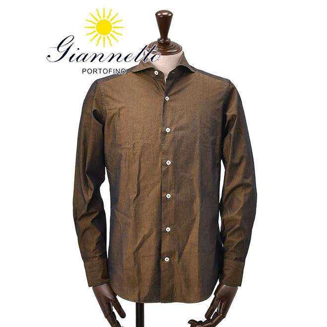 共同購入価格 ジャンネット Giannetto メンズ 長袖カジュアルシャツ イタリアブランド 玉虫色カーキブラウン サテン系ブロードコットン 国内正規品 l84 Khaki2 メンズブランドでらでら公式shop 通販 Yahoo ショッピング お買得 Paynow