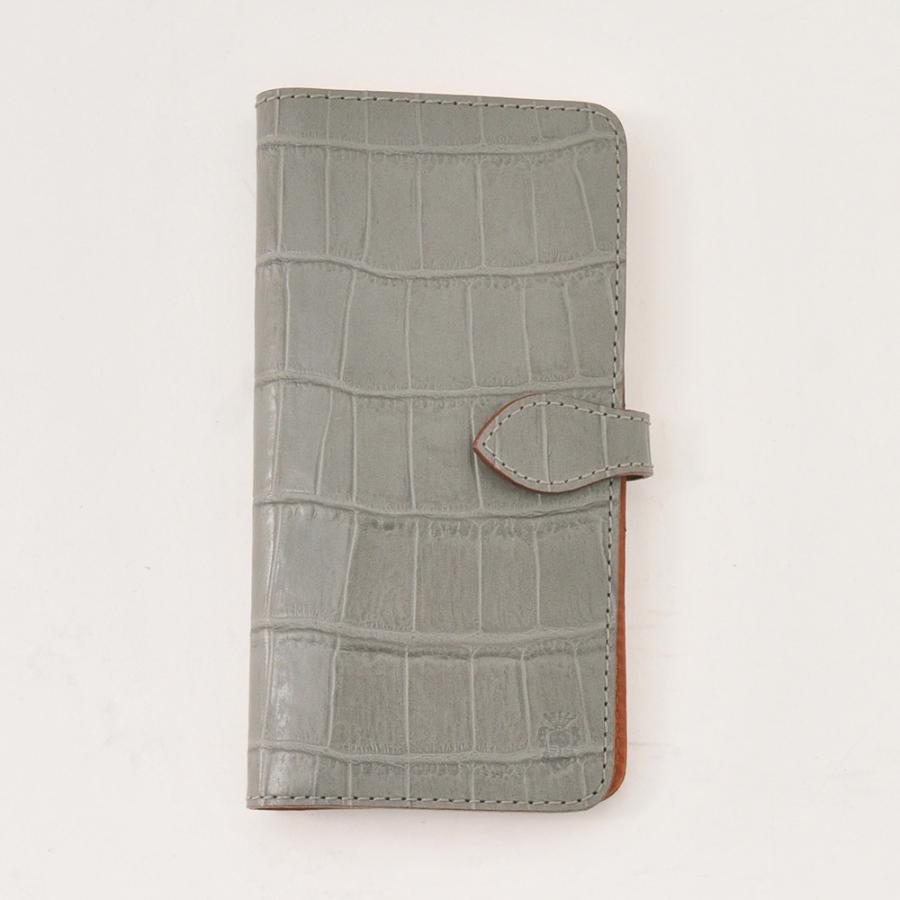 一番人気物 国内正規品 Felisi フェリージ メンズ 公式ブランド でらでら Iphone クロコ型押しレザー グレー スマートフォンカバー スマホケース その他ジャケット サイズ グレー