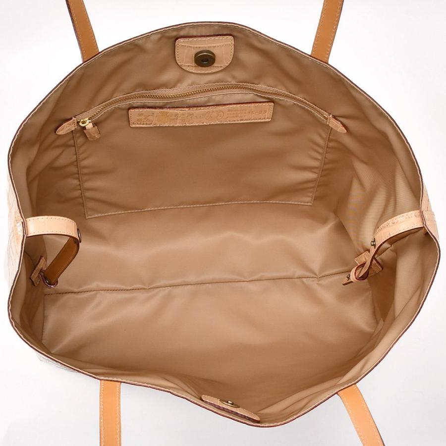 美品 フェリージ トートバッグ クロコ型押し 肩掛け レザー ビジネス ブラウン Felisi フェリージ felisi レザートートバッグ メンズ クロコ型