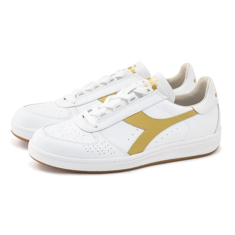 ディアドラ ヘリテージ Diadora Heritage メンズスニーカー B.ELITE H ITALIA SPORT ホワイト×ゴールド テニスシューズ ローカット ブランド｜deradera｜02