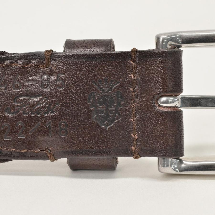 Felisi（フェリージ） 国内正規品 メンズ レザーメッシュベルト ダーク