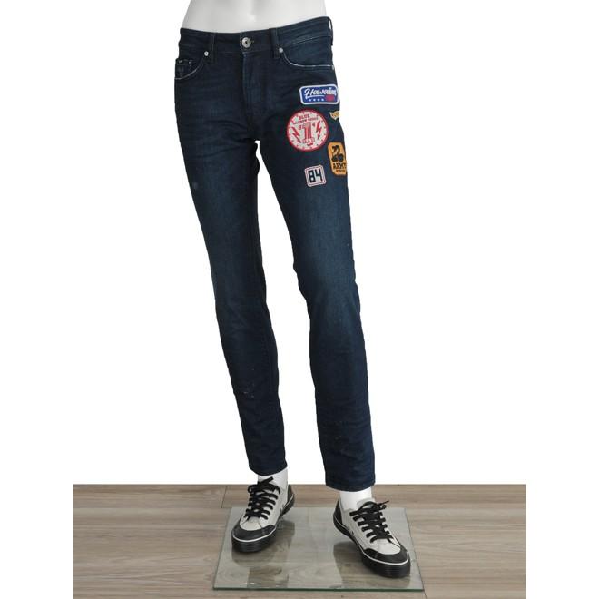 国内正規品 ガス Gas インディゴブルー Anders Patch 2 ボタンフライ 5種のワッペンスリムトジーンズ メンズ Men S Www Theatrefortantoine Com