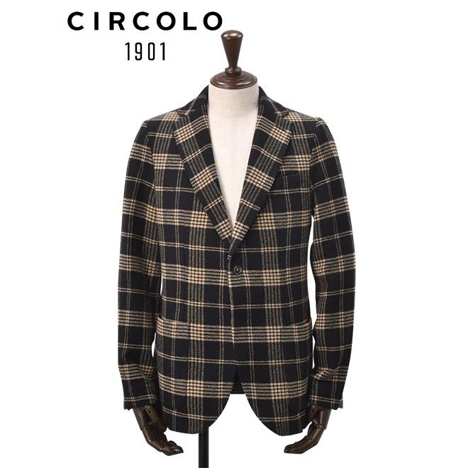 チルコロ CIRCOLO 1901 カジュアルジャケット メンズ ウールカシミア