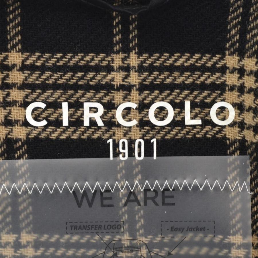 チルコロ CIRCOLO 1901 カジュアルジャケット メンズ ウールカシミア シングル ブラック&ブラウン チェック柄 国内正規品 でらでら 公式ブランド｜deradera｜10