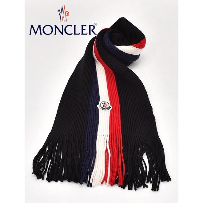 一番安い モンクレール Moncler ニットマフラー メンズ ヴァージンウール センタートリコロールライン ブラック ワッペン付き イタリア製 冬小物 ブランド 販促ブック App Digitallimegreen Co Za