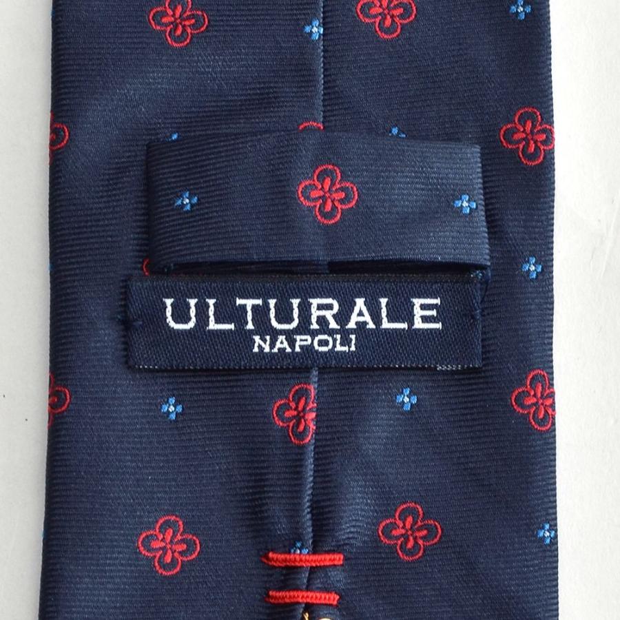 ULTURALE ウルトゥラーレ　セッテピエゲ仕様　ハート刺繍ネクタイ ULTURALE ウルトゥラーレ セッテピエゲ仕様 ハート刺繍ネクタイ 楽天