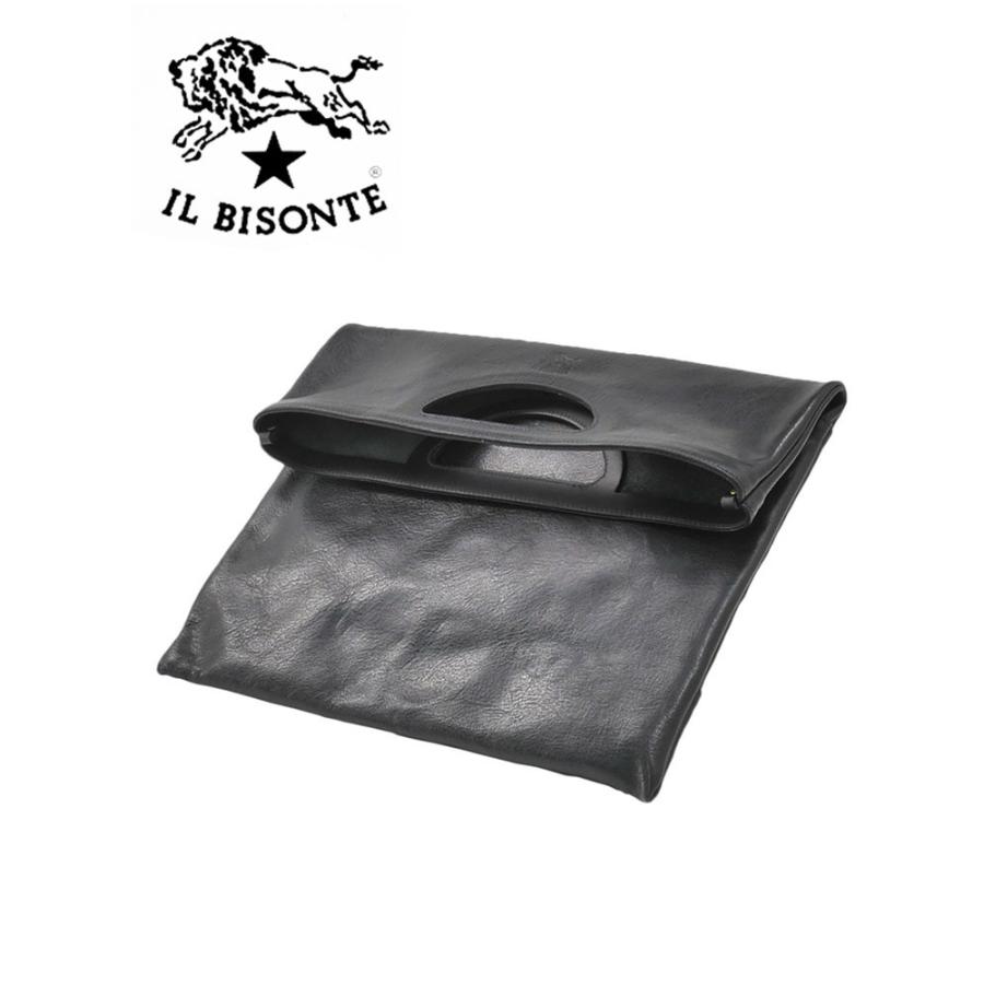 イルビゾンテ Il Bisonte ブラック ハンドルが一体型 ２つ折り レザー製クラッチバッグ メンズ Men S 447 P 153 メンズブランドでらでら公式shop 通販 Yahoo ショッピング