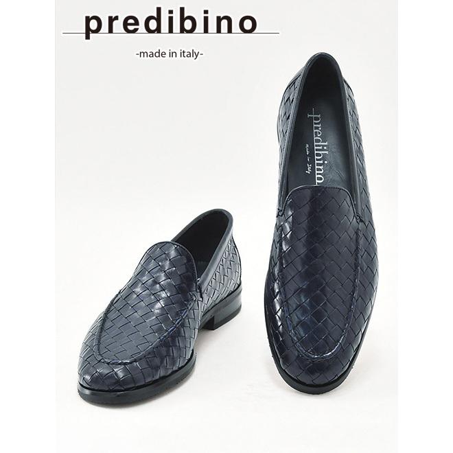 プレディビーノ Predibino メンズ レザーシューズ スリッポン 編み込み モダンな革靴 Tascaタスカ ネイビーブルー Men S 37 Blue メンズブランドでらでら公式shop 通販 Yahoo ショッピング
