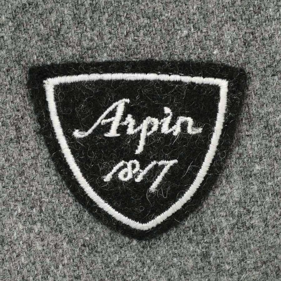 アルパン　　Arpin メンズ ウールジャケット 2つ釦シングル ADRET グレー ボンヌバル織り メリノウール ブレザー クラシック でらでら 公式ブランドの画像
